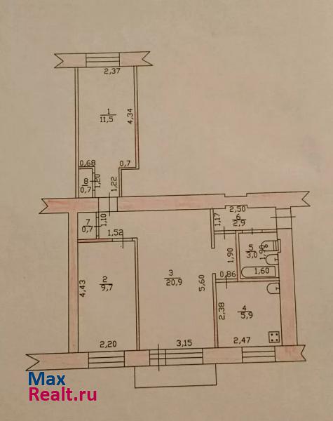 поселок городского типа Приютово, улица Карла Маркса Приютово квартира