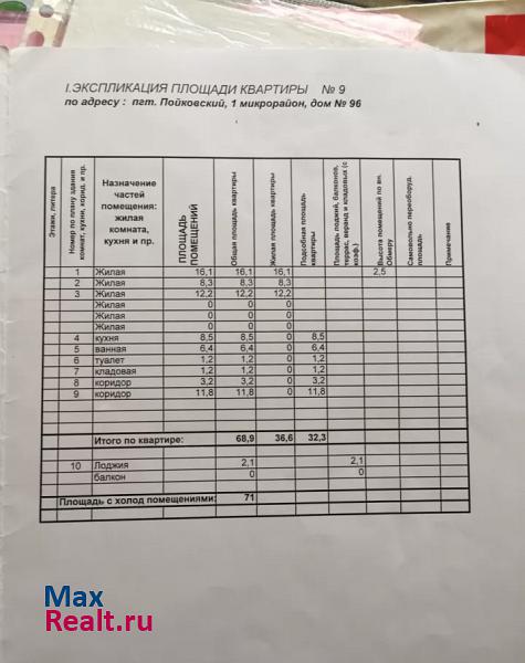 Тюменская область, Ханты-Мансийский автономный округ, посёлок городского типа Пойковский, микрорайон 1А, 96 Пойковский купить квартиру