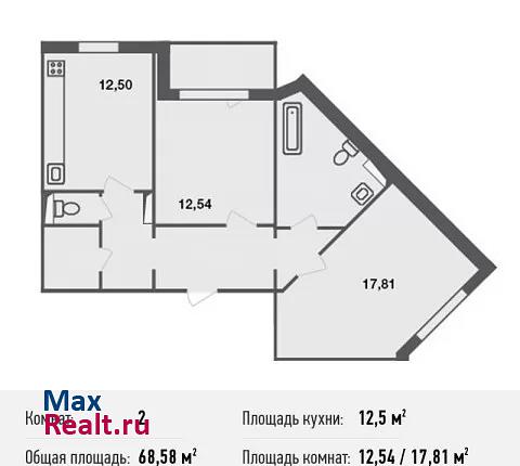 деревня Островцы, микрорайон Новые Островцы, Баулинская улица, 3 Островцы квартира