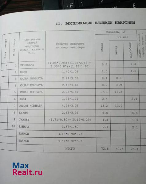 переулок Мальцева, 3 Жуковка квартира