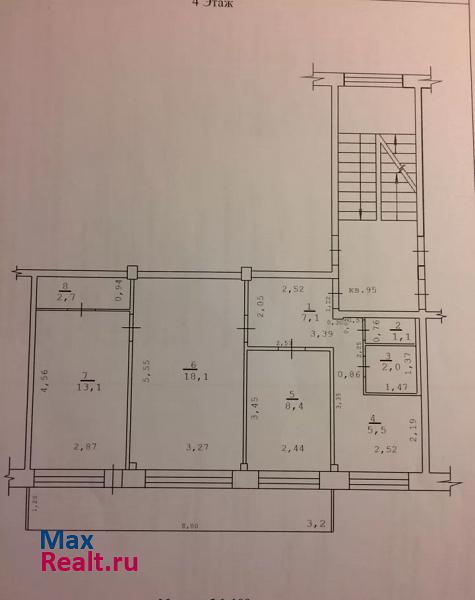 3-й микрорайон, 320 Краснокаменск купить квартиру