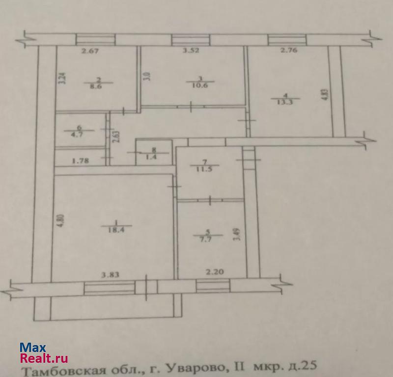 2-й микрорайон, 25 Уварово квартира