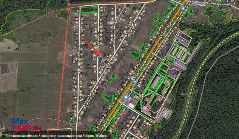 Бобров городское поселение город Бобров, 2-й переулок Мира, 23 частные дома