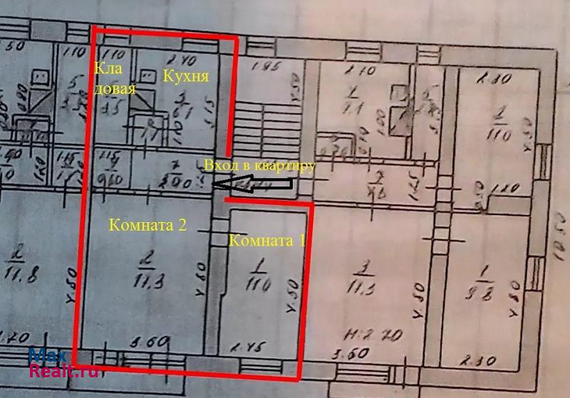 Калач ул. 3-го Интернационала, д. 14 квартира купить без посредников