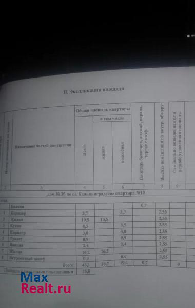 г.Приморск  ул.к-шосе  д.2кв.10 Балтийск квартира