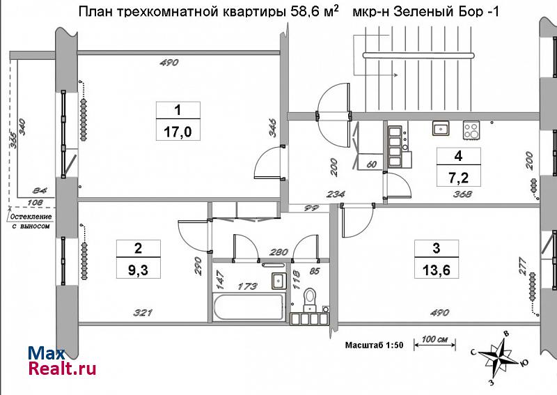 микрорайон Зелёный Бор-1 Полевской квартира