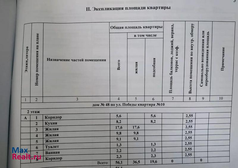 улица Победы, 48 Советск квартира