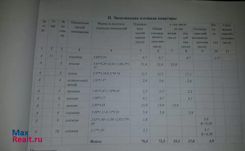 г. Щелково, ул Чкаловская 10 Щёлково купить квартиру