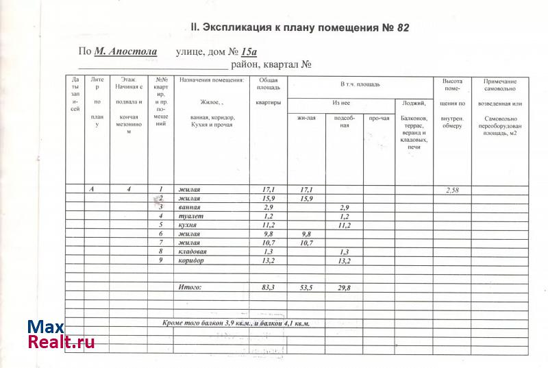 улица Муравьёва-Апостола, 15А Гусь-Хрустальный продам квартиру