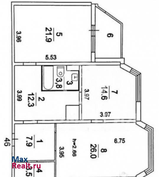 микрорайон Красная Горка, проспект Гагарина, 15/8 Люберцы квартира