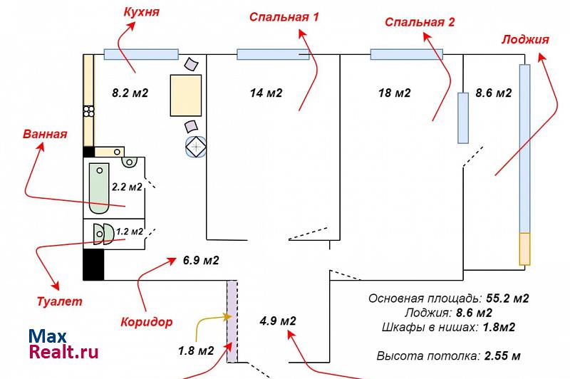 проспект Культуры, 29к1 Санкт-Петербург квартира