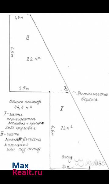 купить гараж Санкт-Петербург Камышовая улица, 27А