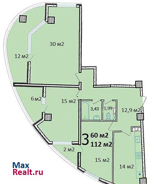 Старокубанская улица, 2/23к1 Краснодар квартира