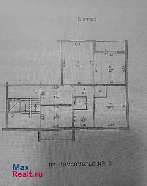 Комсомольский пр-кт, 9 Челябинск квартира