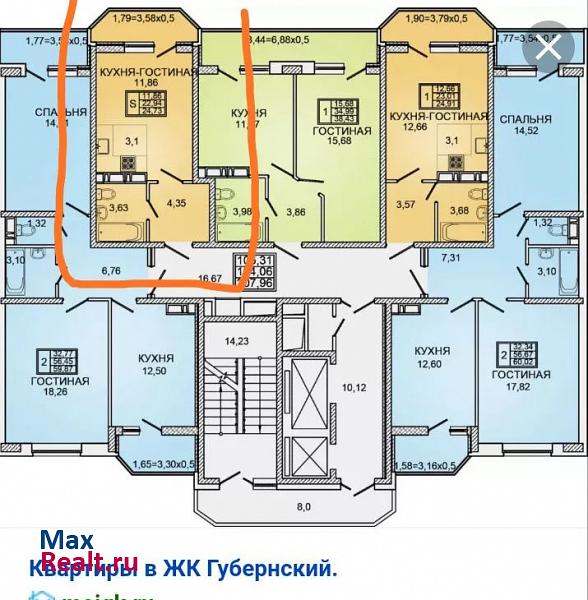 микрорайон Губернский Краснодар квартира