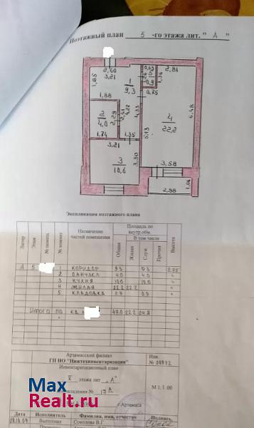 улица Пландина, 17А Арзамас продам квартиру