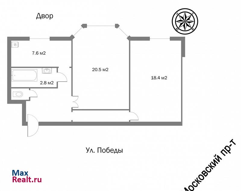 Московский район, улица Победы, 14 Санкт-Петербург продам квартиру