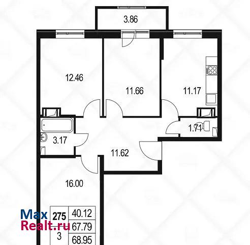 Петергофское шоссе, 84к19 Санкт-Петербург квартира