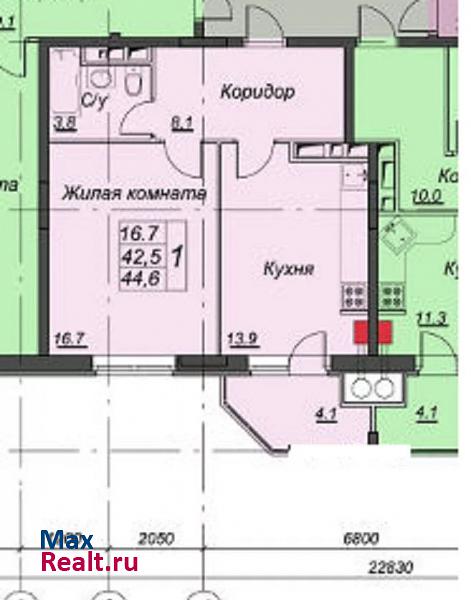 микрорайон Восточный, проспект Генерала Белобородова, 20 Истра квартира