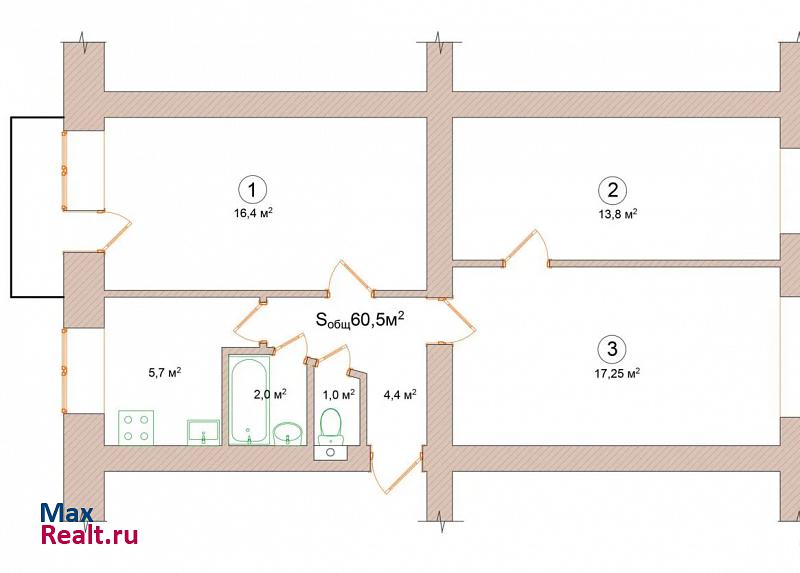 Инженерная улица, 4 Чкаловск квартира