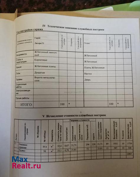 купить гараж Воротынск городское поселение Посёлок Воротынск, посёлок Воротынск, улица 50 лет Победы, 18