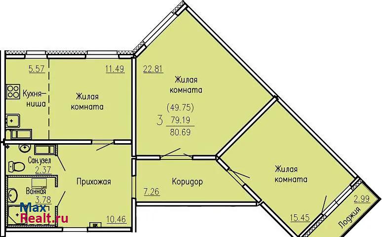 Орджоникидзевский район, микрорайон Эльмаш, Шефская улица, 106/1 Екатеринбург квартира