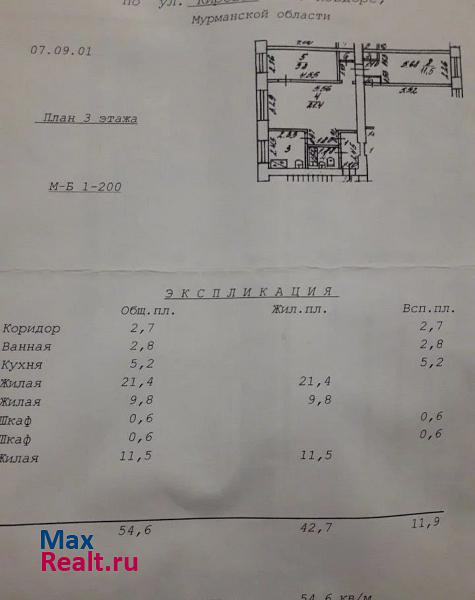 улица Кирова, 7/9 Ковдор квартира