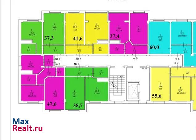 посёлок городского типа Яблоновский, улица Тургеневское Шоссе, 1Гк1 Яблоновский купить квартиру