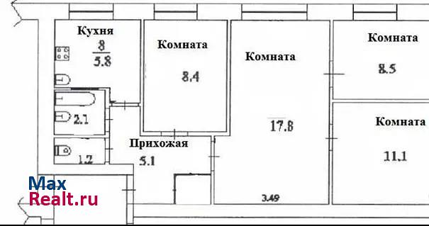 улица Спартака, 49 Шадринск квартира