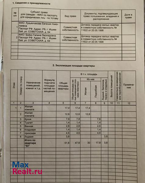 Советская улица, 64 Ишимбай купить квартиру