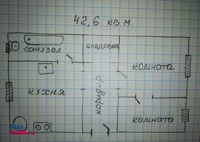 посёлок Сотницыно, Совхозная улица, 7 Сасово купить квартиру