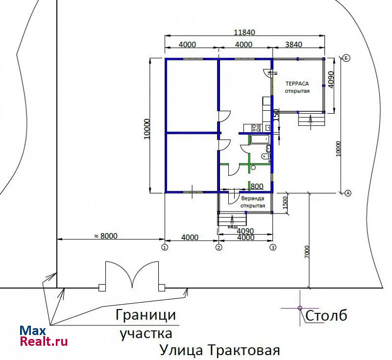 Хомутово деревня Карлук, Трактовая улица частные дома