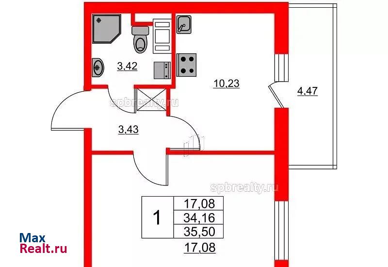 Санкт-Петербург Арцеуловская аллея, 23к1 квартира купить без посредников