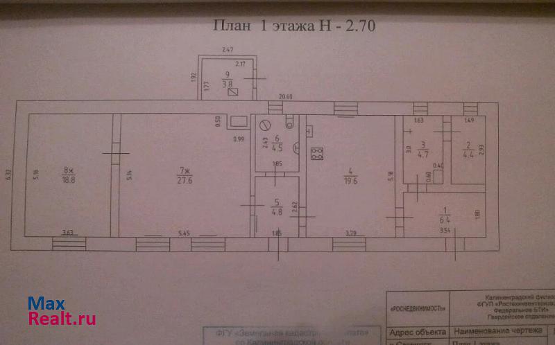 Гвардейск пос. Славинск частные дома