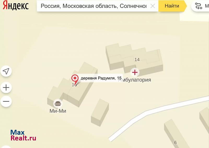 Солнечногорск деревня Радумля, 15 квартира купить без посредников