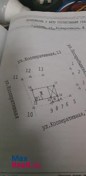 Салаир Кооперативная улица, 13 продажа частного дома