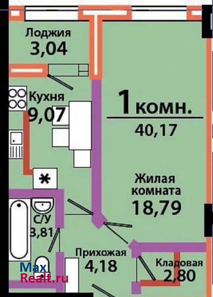 микрорайон Центральный, Красная улица, 176 Краснодар квартира