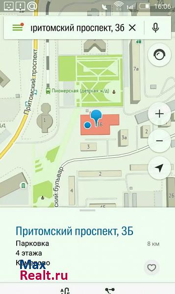 Притомский проспект, 3Б Кемерово купить парковку