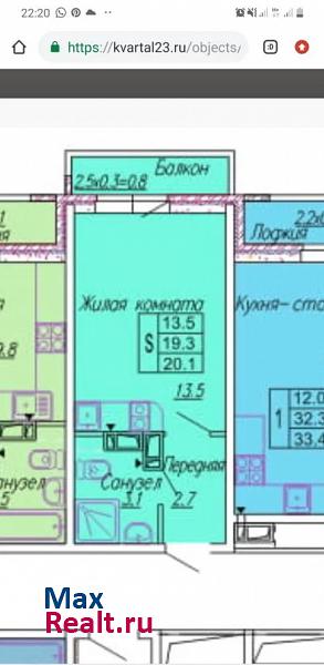 Прикубанский округ, жилой комплекс Акварели 2 Краснодар квартира