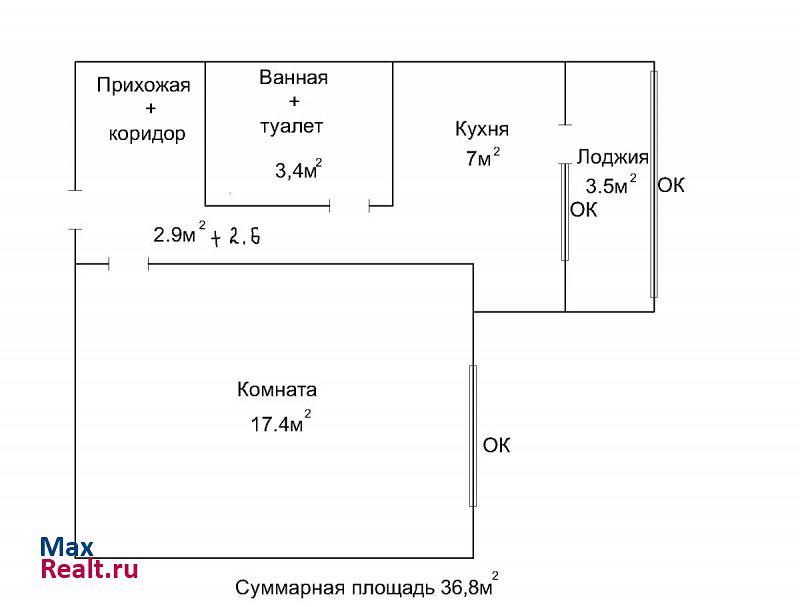 Новосибирская улица, 59 Воронеж квартира