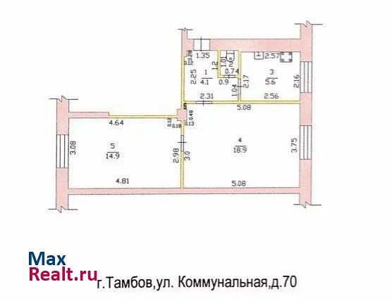 ул Коммунальная, 70 Тамбов квартира