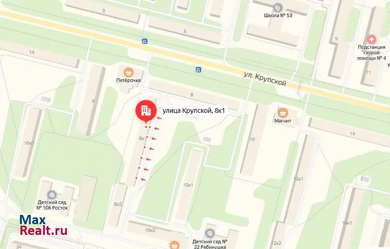 Московский район, улица Крупской, 8к1 Рязань купить квартиру