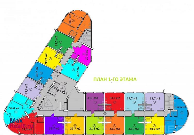 микрорайон Мамайка, Крымская улица, 44к1 Сочи продам квартиру