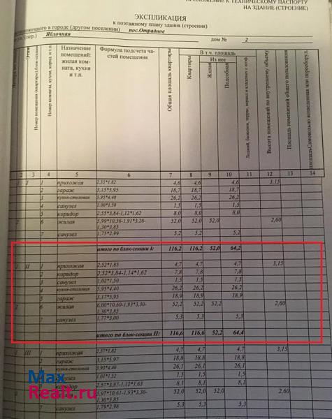 Отрадное посёлок Отрадное, Яблочная улица, 2 квартира купить без посредников