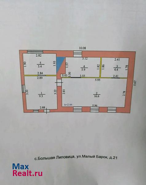 Котовск село Большая Липовица дом