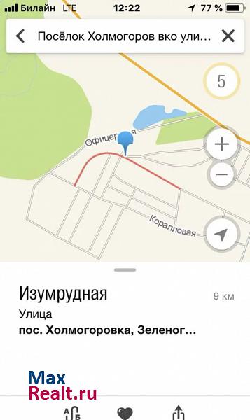 Калининград Зеленоградский городской округ, посёлок Холмогоровка, Изумрудная улица продажа частного дома